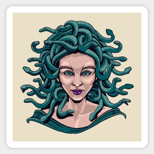 lady medusa Sticker